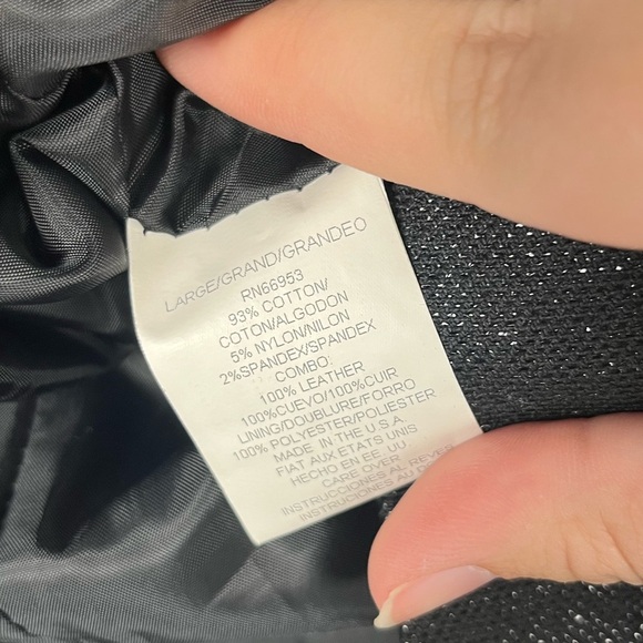 Cynthia Cynthia Steffe Leather Shimmer black Blazer Jacket Size large - Picture 5 of 8